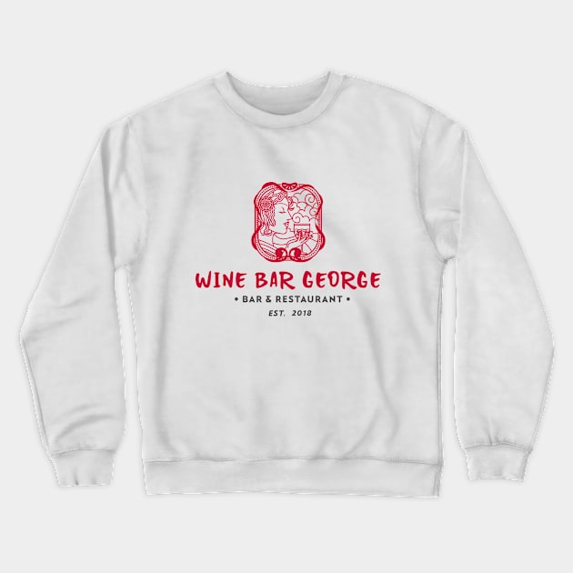 Wine Bar George Bar and Restaurant Springs Orlando Florida Crewneck Sweatshirt by Joaddo